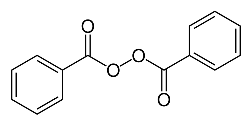 ساختار فرمول مولکولی بنزوئیل پروکساید Benzoyl Peroxide